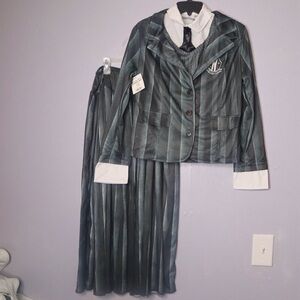 Official Wednesday Addams Netflix Nevermore Uniform Halloween Costume